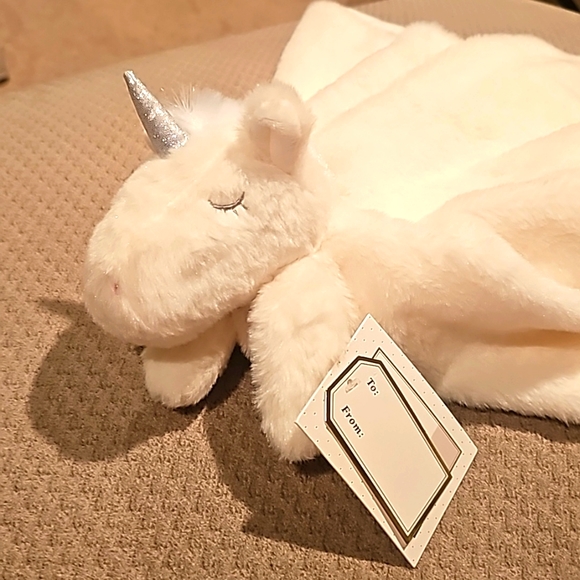 NWT Land of Dreams Unicorn Plush Security Blanket - Picture 2 of 7